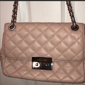 EUC Michael Kors Quilted Bag in Shell Pink